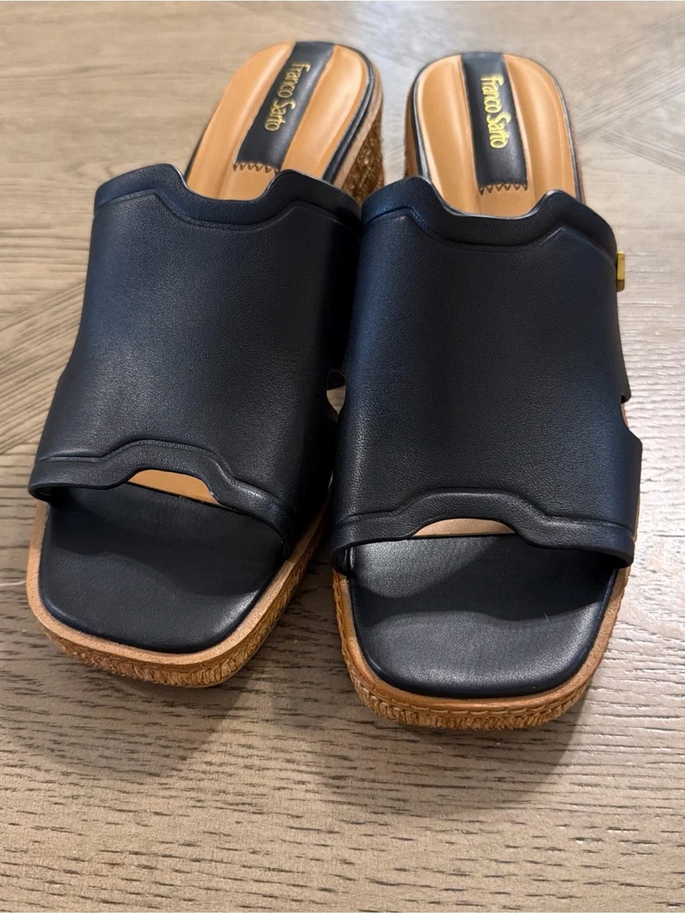 Franco Sarto Womens L-Florence Brown Comfort Sandals 10